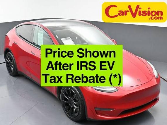 TESLA MODEL Y 2020 5YJYGDEF7LF000702 image